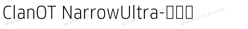 ClanOT NarrowUltra字体转换